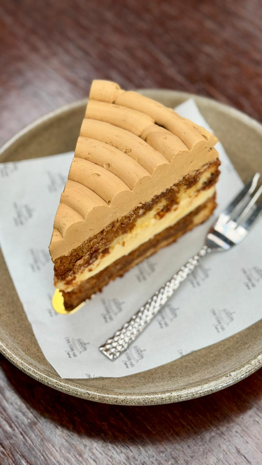 Flat White Coffee Cake Slice