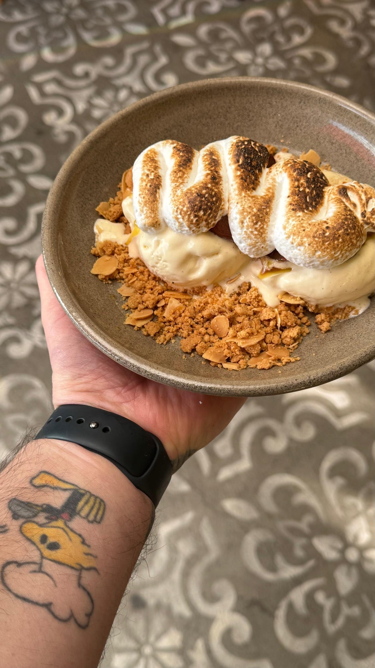 Roasted Plum Baked Alaska