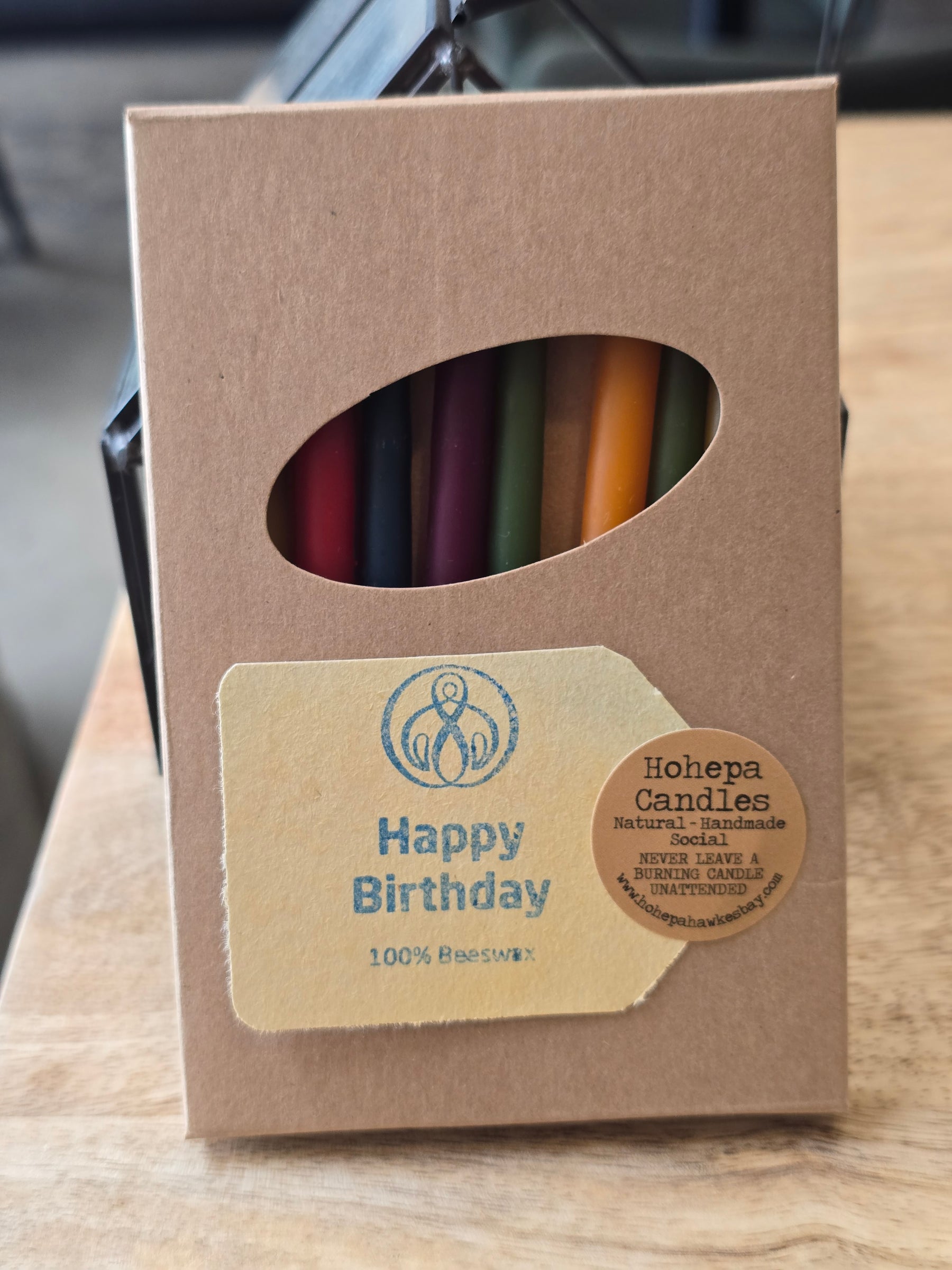 Natural Beeswax Birthday Candles