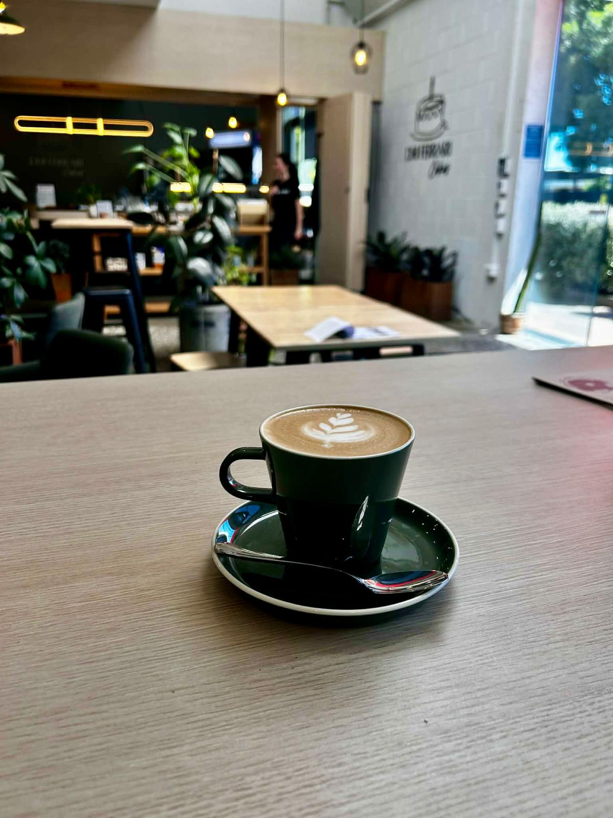 Espresso coffee served at Dhi Ferrari Cakes, a patisserie and cafe in central Christchurch