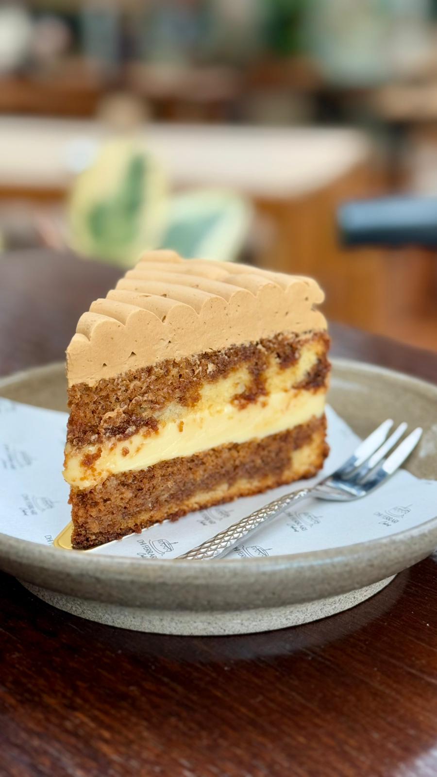 Flat White Coffee Cake Slice