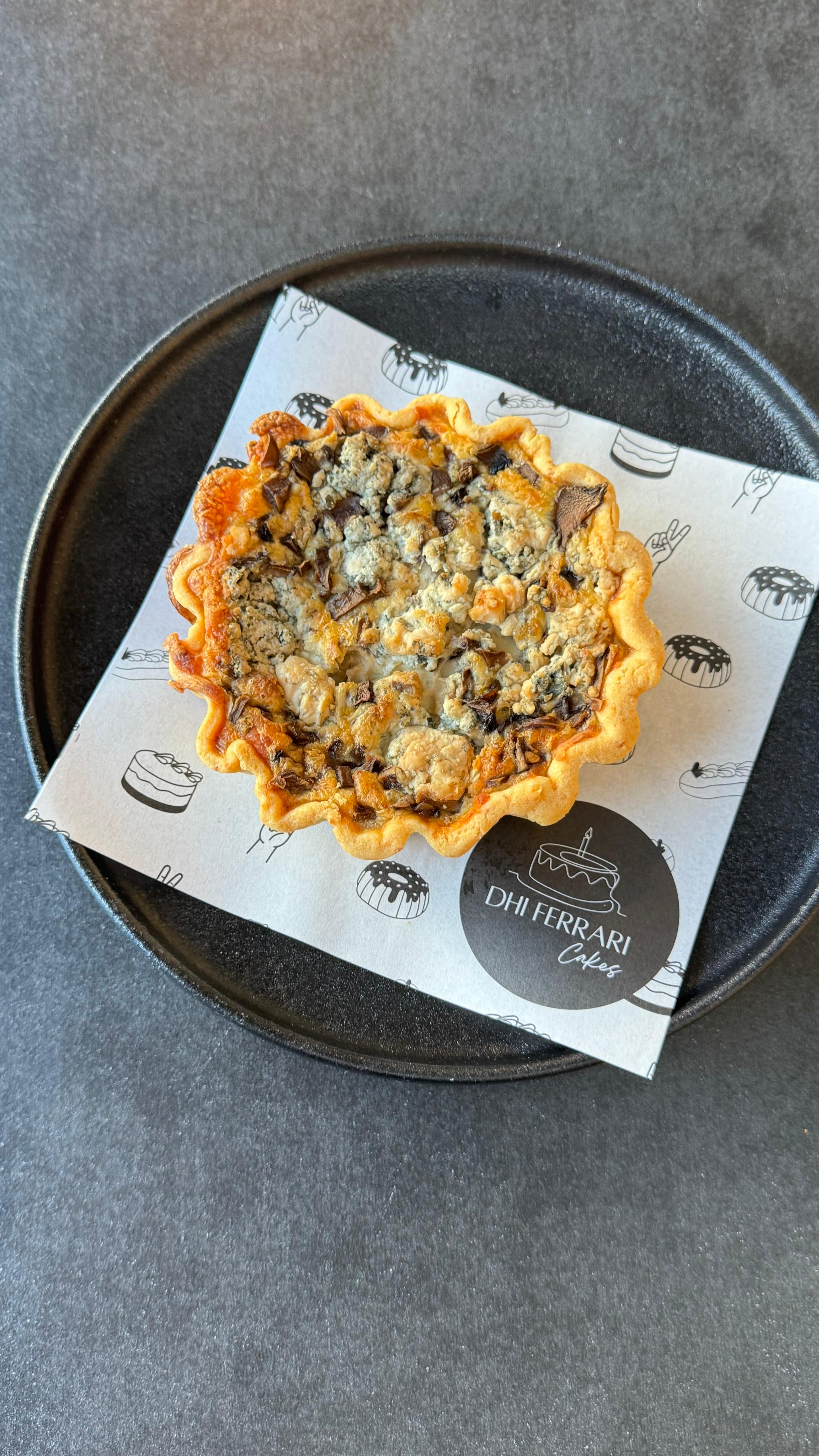 Mushroom & Blue Cheese Quiche