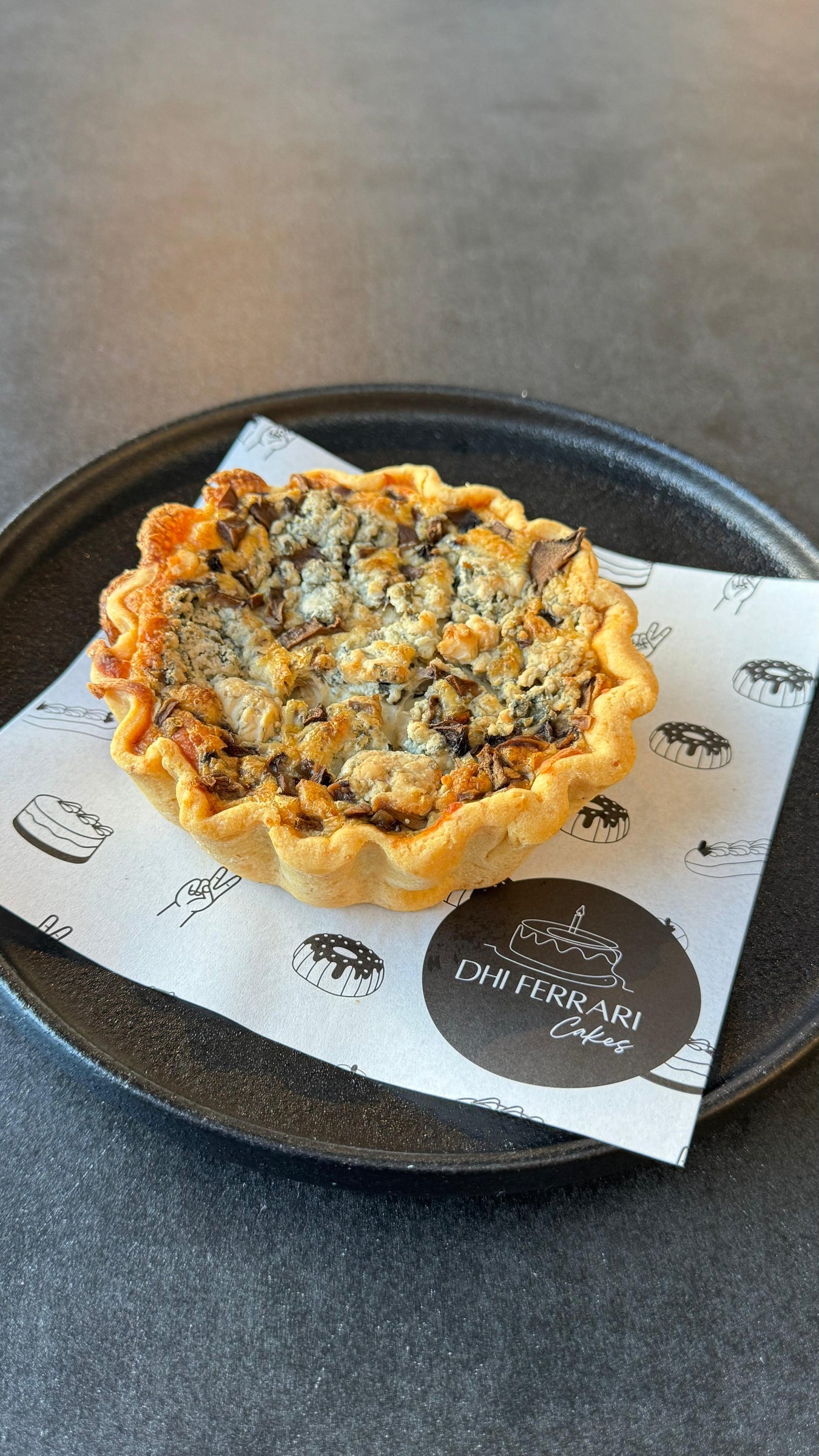 Mushroom & Blue Cheese Quiche