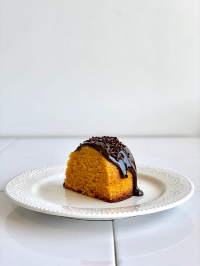 Brazilian Carrot Cake Slice