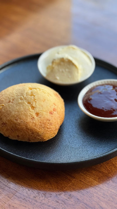 Warmed Brazilian Cheese Scone