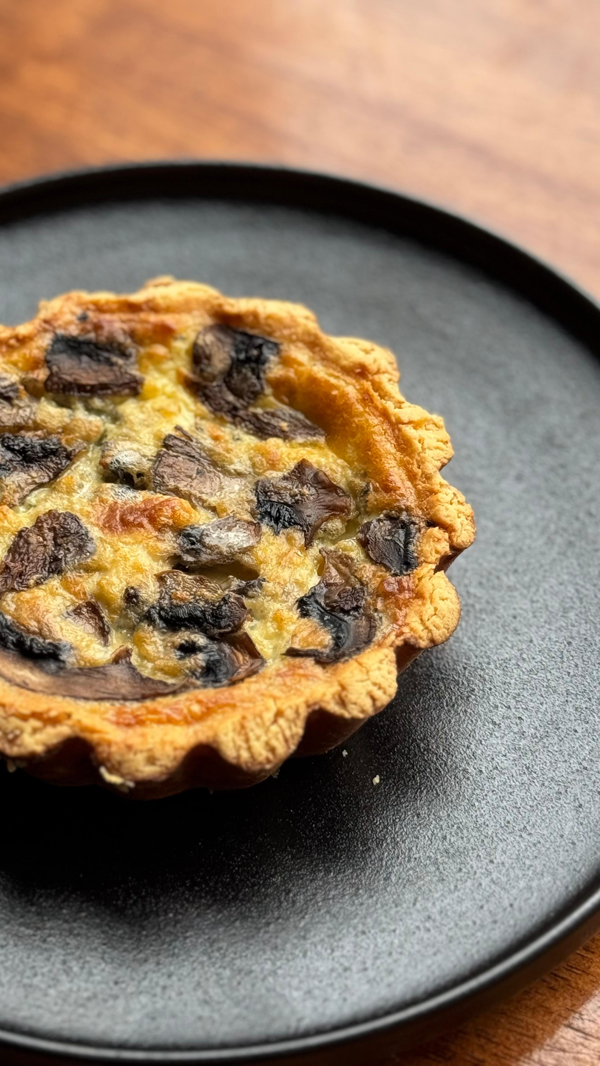 Mushroom & Blue Cheese Quiche